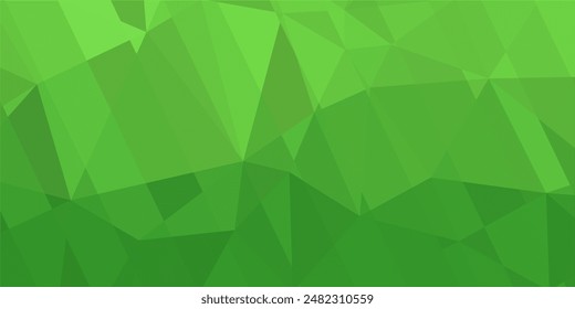 abstract green background with triangles and strip lines