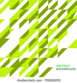 Abstract green background with triangles. Vector geometric. copy space