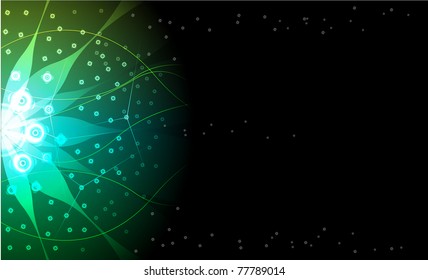 Abstract green background. Vector
