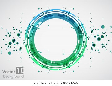 Abstract green background. Vector