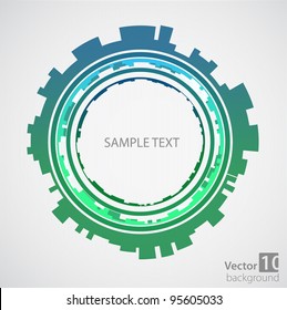 Abstract green background. Vector