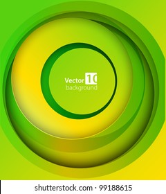 Abstract green background. Vector