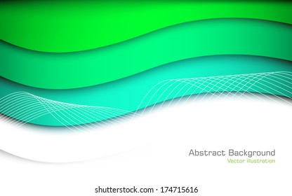 Fondo verde abstracto. Vector. Imágenes prediseñadas