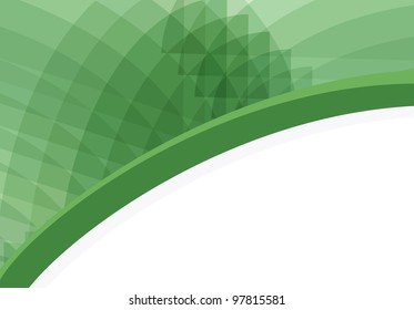 Abstract green background vector with copy space for text