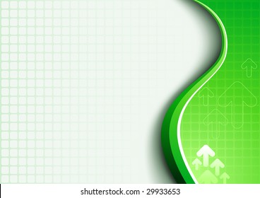 abstract green background. Vector design template.