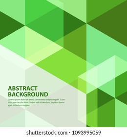 Abstract Green background. Vector illustration.