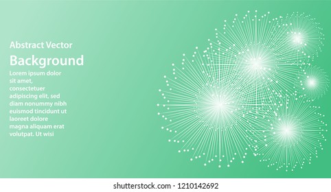 Abstract green background. Vector illustration.