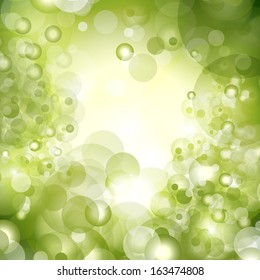 Abstract Green Background - Vector Illustration, Graphic Design Editable For Your Design  
