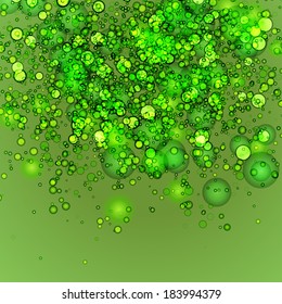 Abstract Green Background, vector illustration