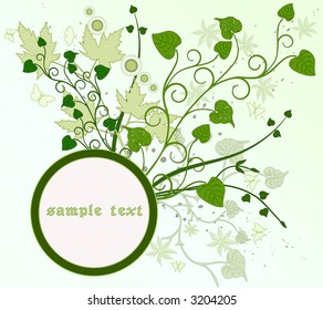 Abstract green background vector illustration