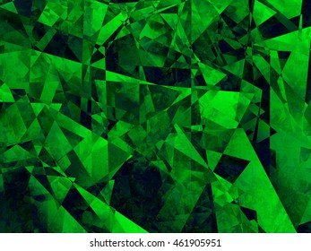 Abstract green background. Vector illustration. Modern pattern with triangles. Green abstract texture.