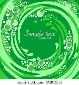 Abstract green background. Vector Illustration