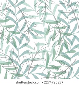 Abstract green background - vector image