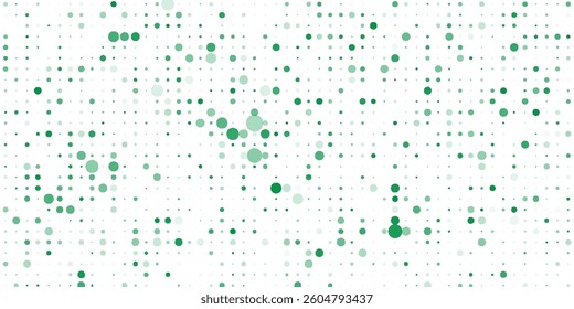 abstract green background vector layout with circle shapes.