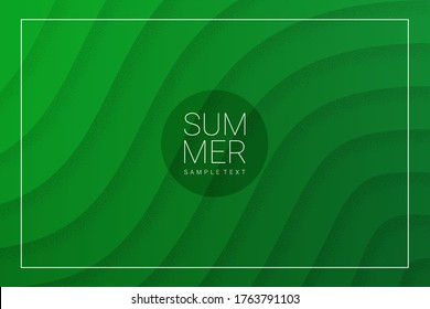 Abstract Green Background. Vector Minimal Banner.