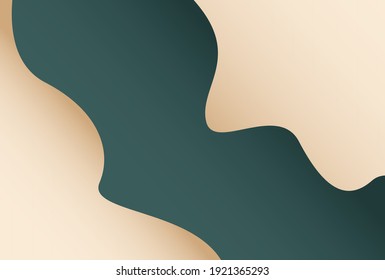fondo verde abstracto e imagen vectorial
