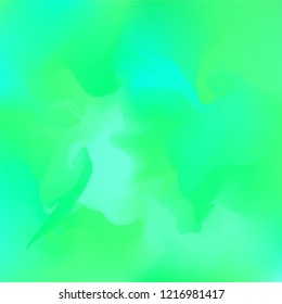 Abstract green background with vibrant gradient shapes. Design template for covers, placards, flyers, presentations, cards, banners, advertisement, identity. Vector illustration. Eps10