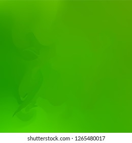 Abstract green background with vibrant gradient shapes. Design template for covers, placards, flyers, presentations, cards, banners, advertisement, identity. Vector illustration. Eps10