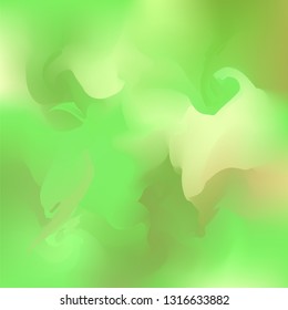 Abstract green background with vibrant gradient shapes. Design template for covers, placards, flyers, presentations, cards, banners, advertisement, identity. Vector illustration. Eps10