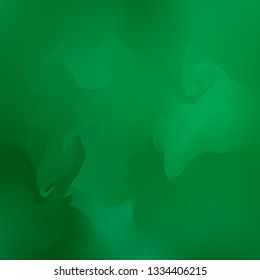 Abstract green background with vibrant gradient shapes. Design template for covers, placards, flyers, presentations, cards, banners, advertisement, identity. Vector illustration. Eps10