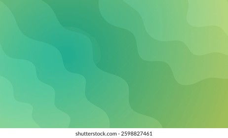 Abstract green background. Green wallpaper. Vector illustration.