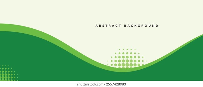 abstract green background with wave