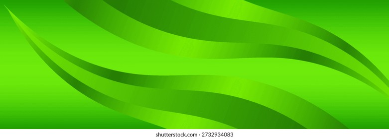 Abstrakter grüner Hintergrund mit Welle. Clip-Art