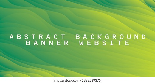abstract green background with wave lines. Modern gradient wave colorful background. Suitable for covers, posters, presentations, banners, websites and wallpapers
