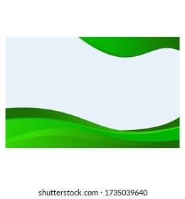 Abstract Green Background Waves Stock Vector (Royalty Free) 1735039640 ...