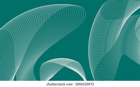 abstract green background with waves