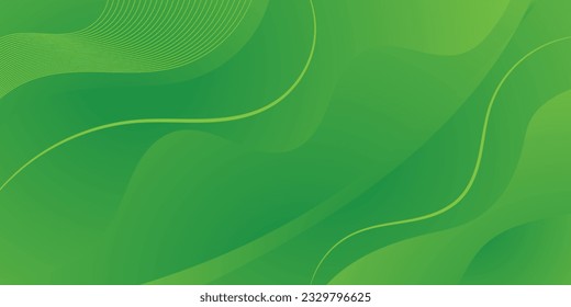 abstract green background with waves