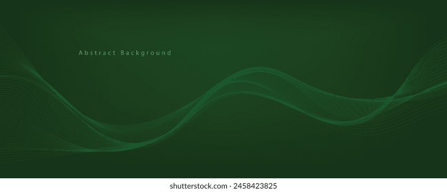 abstract green background with waves
