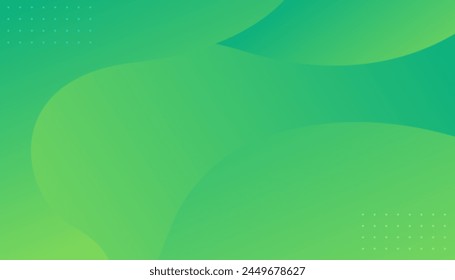 Abstract green background with waves. Suit for business, institution, conference, party, Vector illustration
