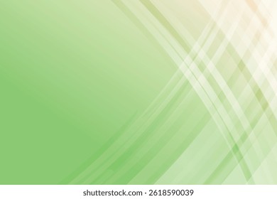Abstract green background, with wavy curve design. Vector illustration of EPS 10
