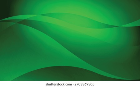Fondo verde Abstractas con líneas onduladas - arte digital moderno para el Diseño web y la comercialización