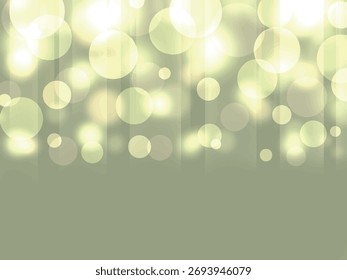 An abstract green background where spheres of light shimmer beautifully