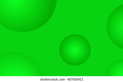 abstract green background with white circles, vector