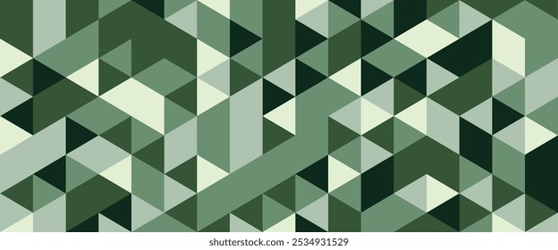 Abstract green background with white geometric. Green and white geometric background. vector illustration. Suit for banner, web design, etc