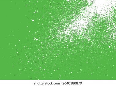 Abstract green background with white splatter texture ideal for graphic design and artistic projects