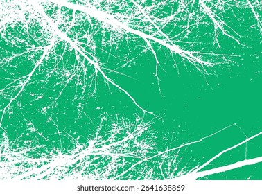 Abstract green background with white tree branches illustrating a natural organic composition suitable for diverse design projects