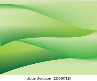 abstract green background, wrinkled fabric green color wall, green silk draped fabric background