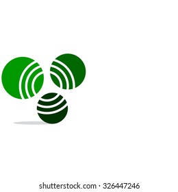 Abstract green background for your text and logo - stock vector illustration. Latex

