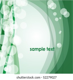 Abstract green background.Vector card