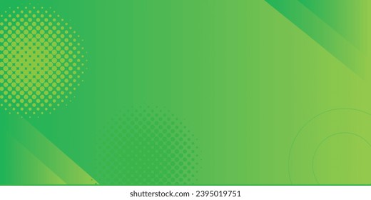 abstract green banner background with diagonal stripes and dot halftone.vector ilustrator