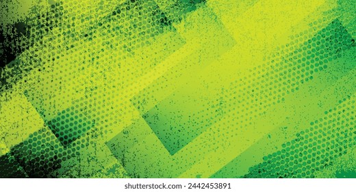 abstract green banner background with diagonal lines