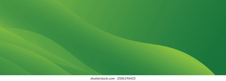 Fondo de Anuncio verde abstracto. efecto dinámico. estilo de tecnología futurista. Vector EPS 10