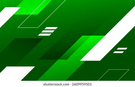 Abstract green banner background. Eps10 vector