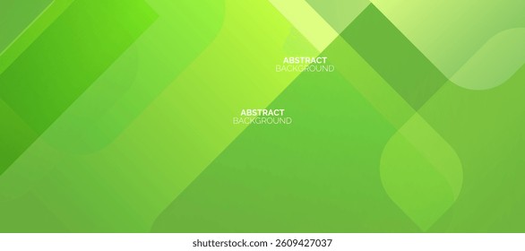 Abstract green banner background. abstract green geometric banner background. vector illustration