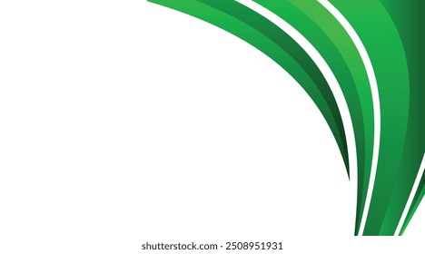 Fondo de Anuncio verde Abstractas. Plantilla de fondo de patrón de Anuncio de Diseño gráfico. diseño de forma de curva dinámica.