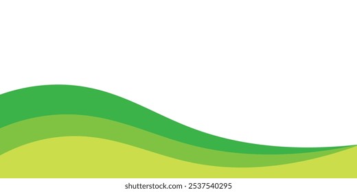 Fondo de Anuncio verde Abstractas. Plantilla de fondo de patrón de Anuncio de Diseño gráfico con Formas de curva dinámica